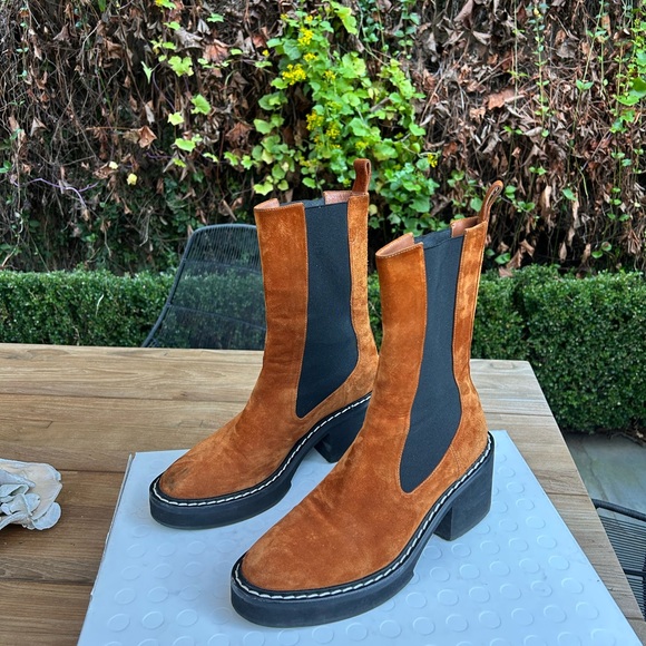 KHAITE Suede Leather Boot - Picture 5 of 15